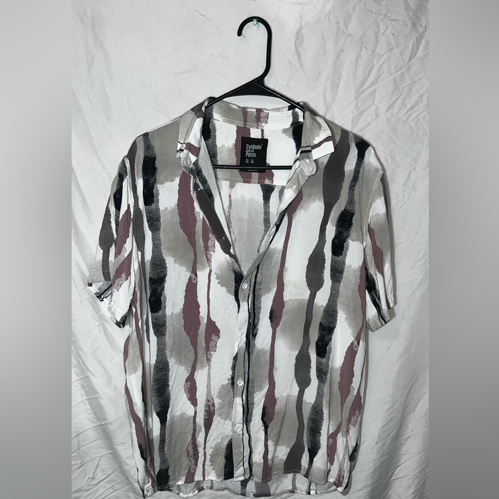 Cuidado con eT Perro Fancy Button Up